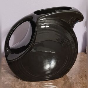 Fiestaware Large Black Disk Vintage Pitcher - 64 oz